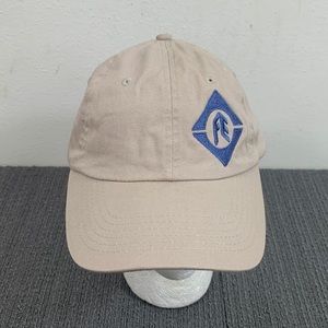 FE Baseball Hat Mens Adjustable Beige Blue Strapback Cap VC350